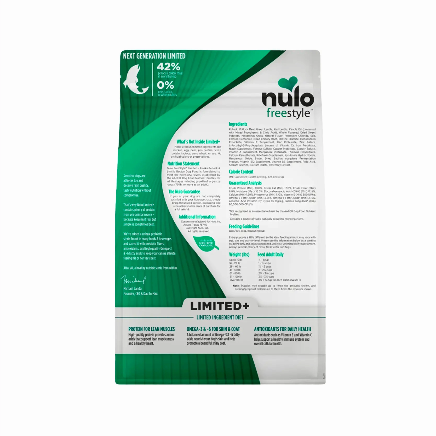 Nulo Freestyle Grain-Free Dog Food - Limited  Alaska Pollock Recipe