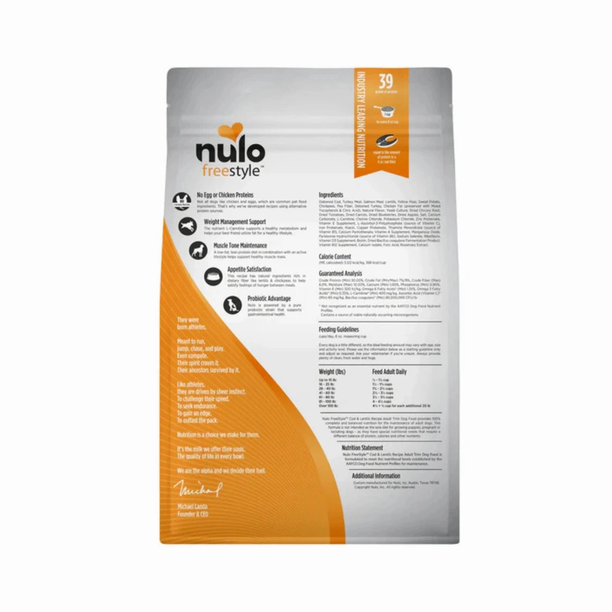 Nulo Freestyle Grain Free Dog Food - Trim Cod & Lentils Recipe
