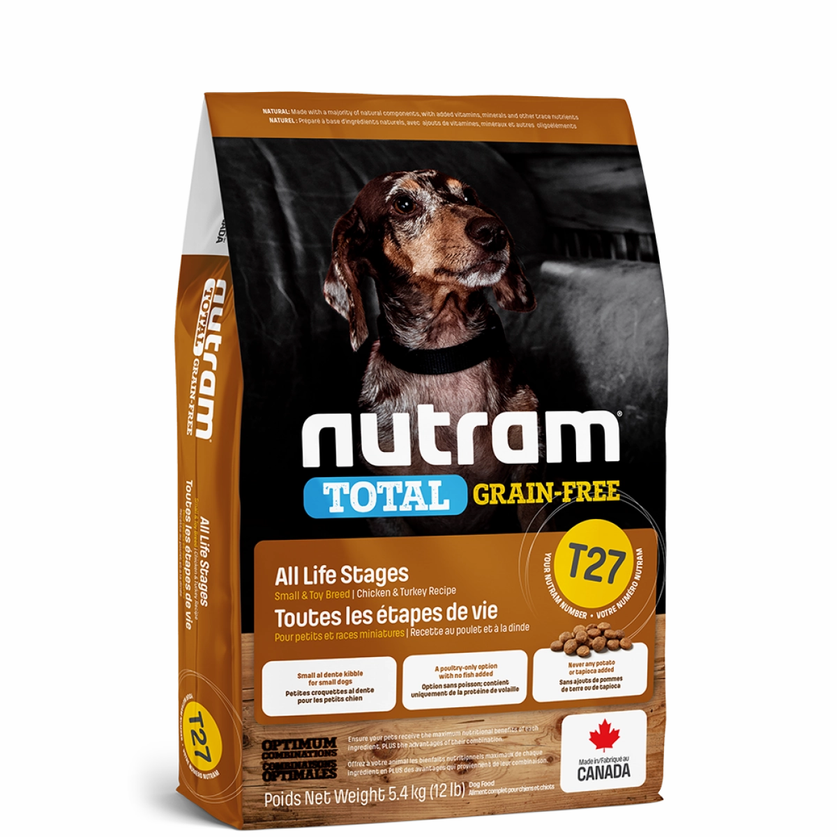Nutram - Total Grain-Free - Turkey, Chicken & Duck Recipe (Small Bites) T27