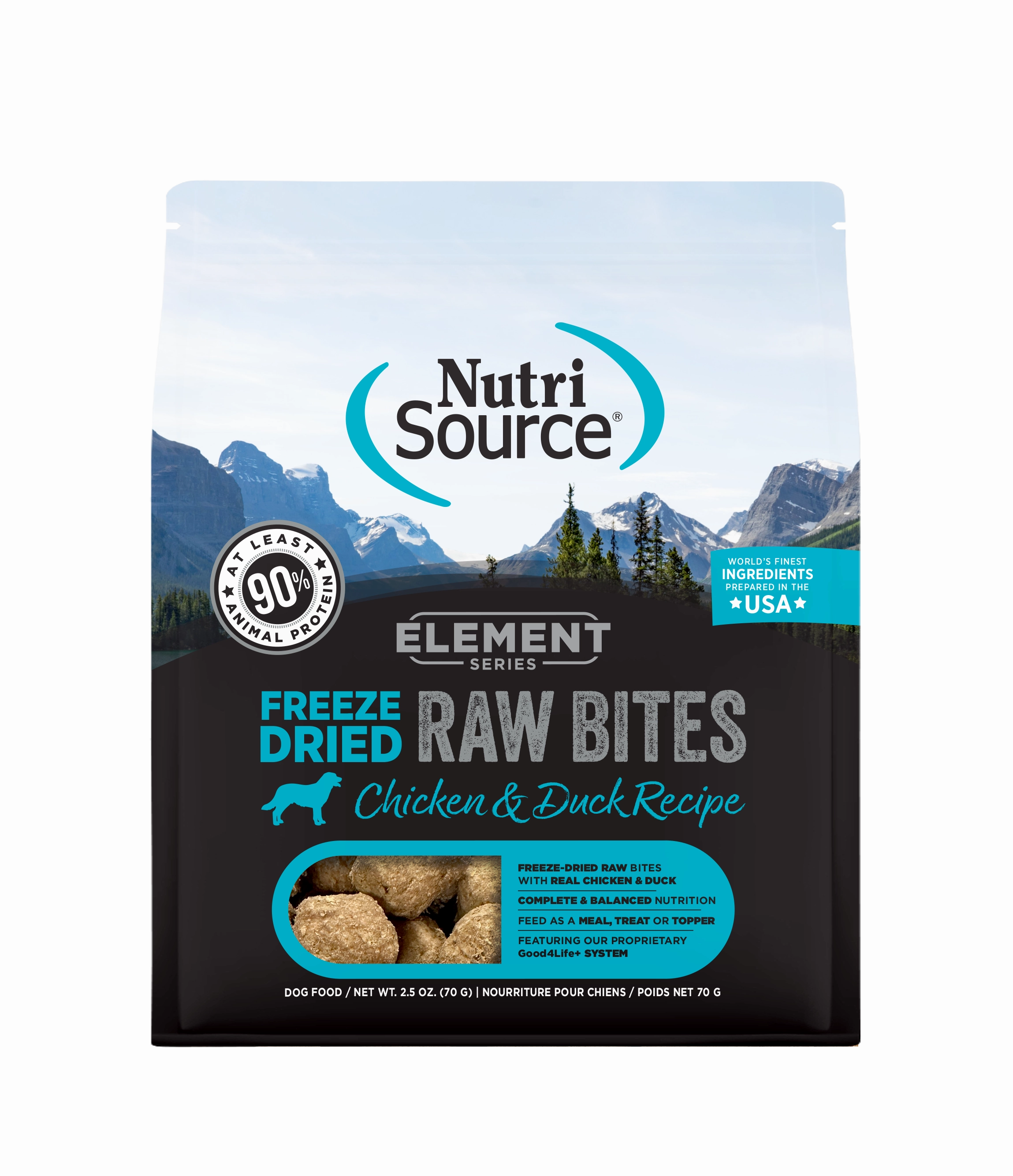 NutriSource Element Series Chicken and Duck Recipe Freeze-Dried Raw Dog Food