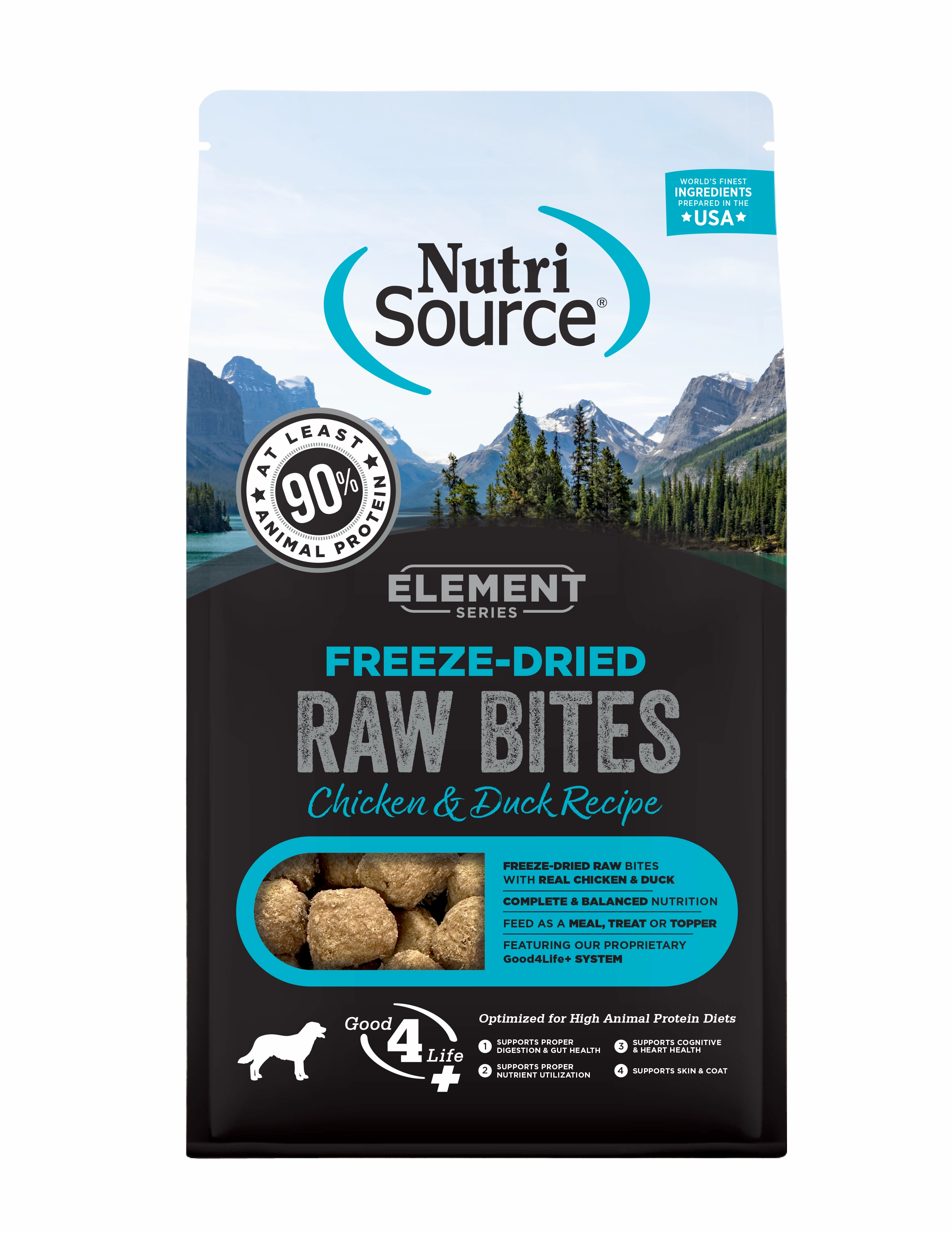 NutriSource Element Series Chicken and Duck Recipe Freeze-Dried Raw Dog Food