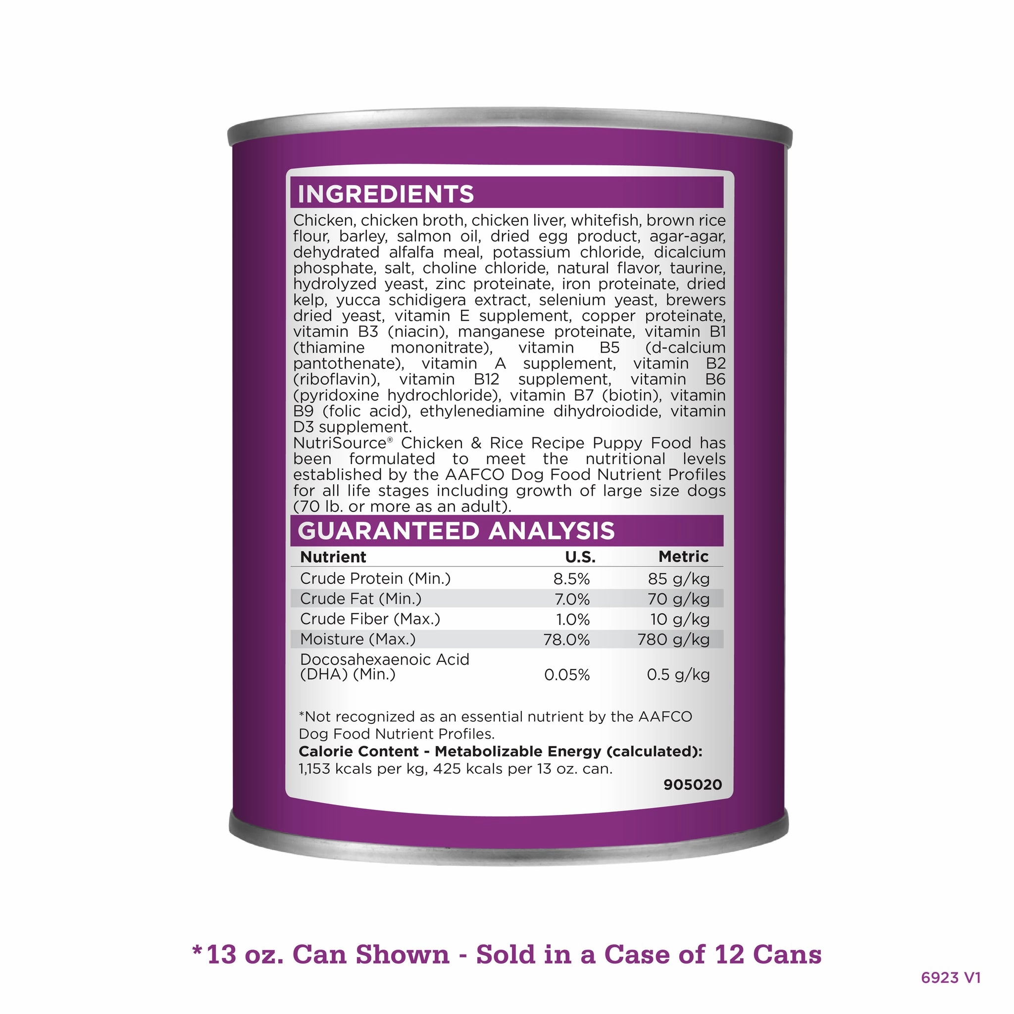 NutriSource Puppy Chicken & Rice Canned Dog Food