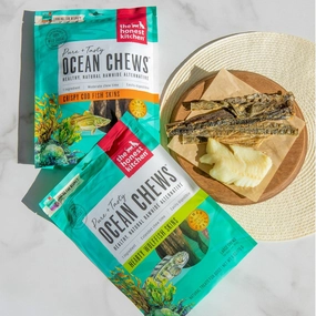 Ocean Chews Wolffish Skin Dog Treats
