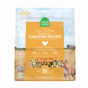 OPEN FARM Freeze-Dried Raw Harvest Chicken Recipe for Dogs