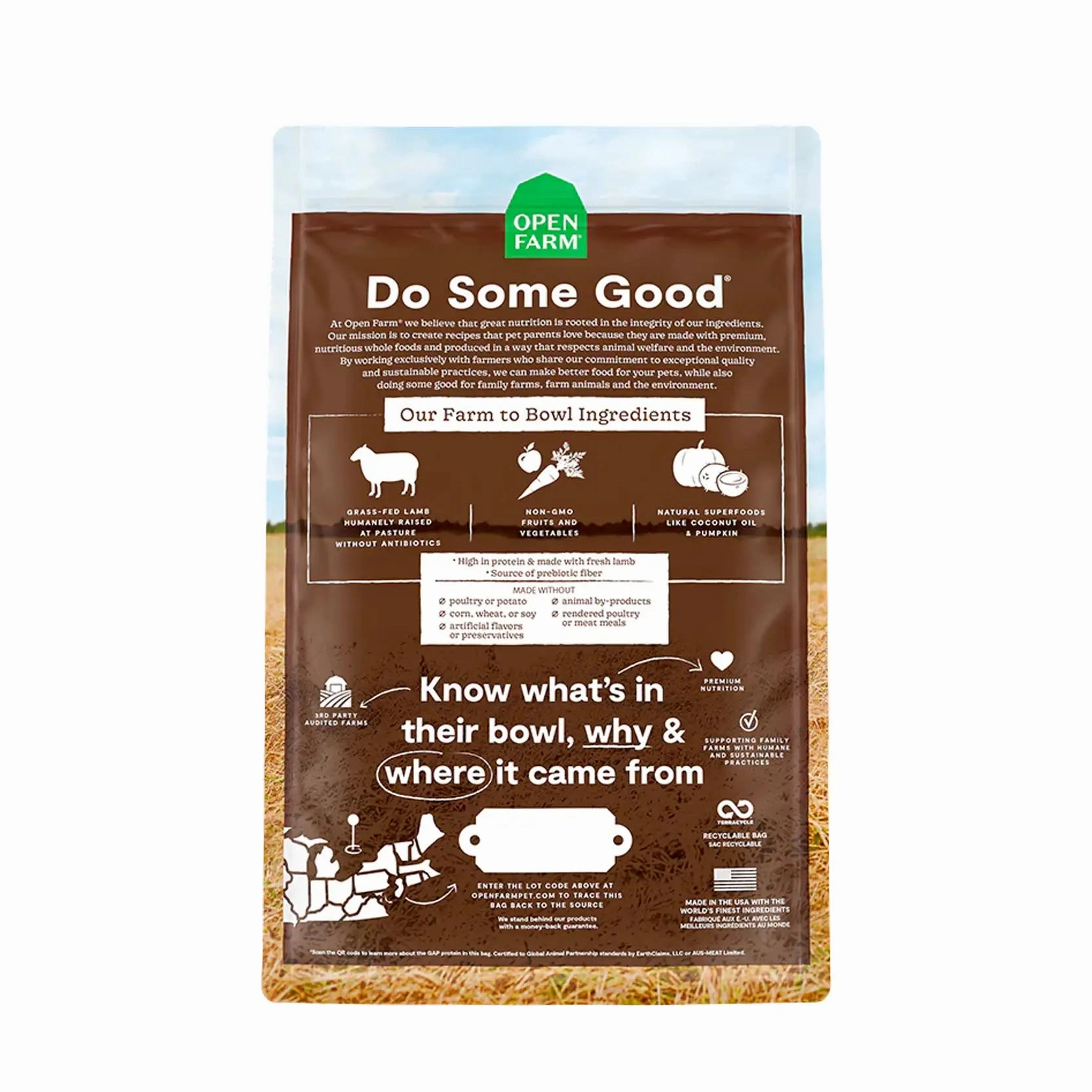 Open Farm Grain Free Dog Food Pasture Raised Lamb Recipe