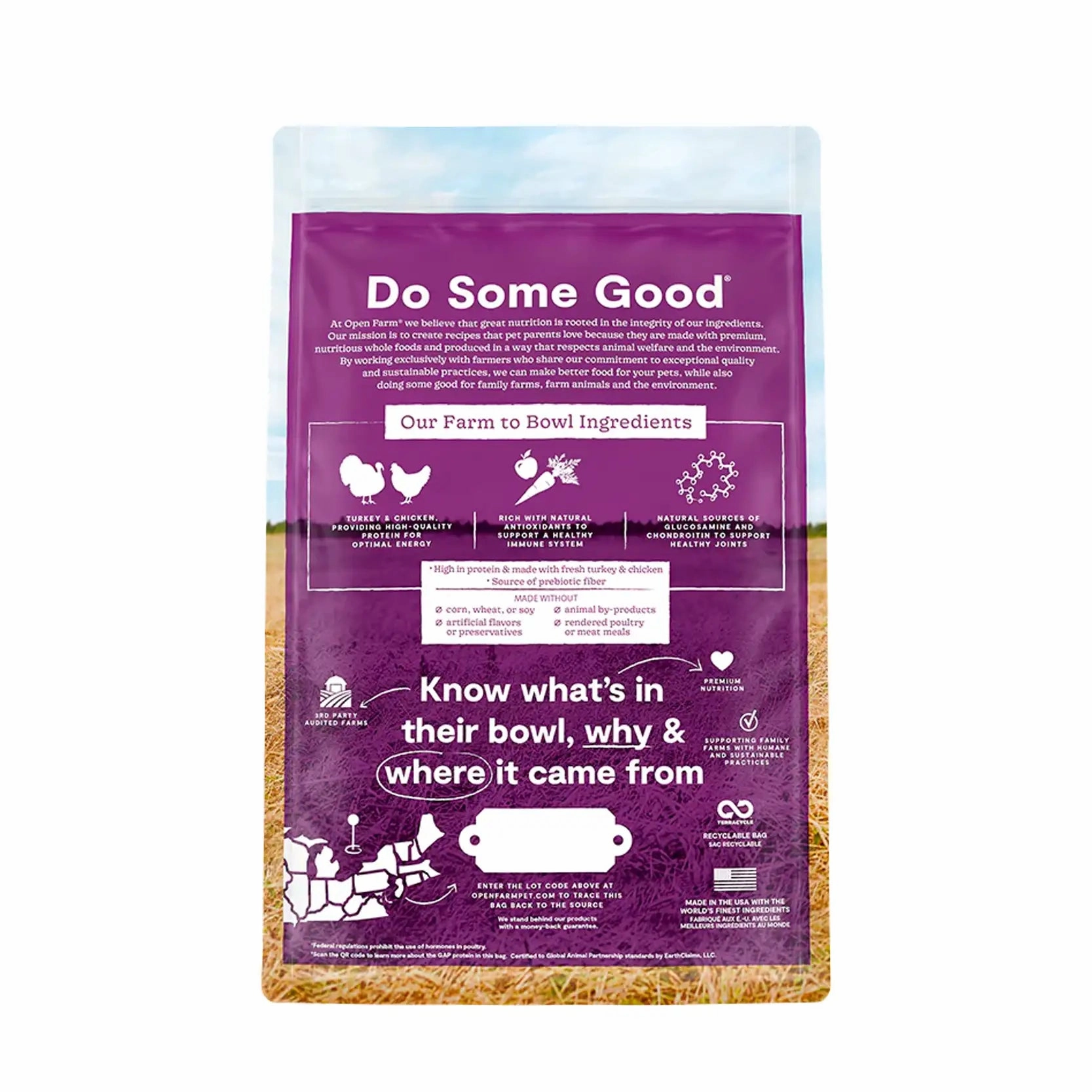 Open Farm Grain Free Senior Dog Food Turkey & Chicken Recipe