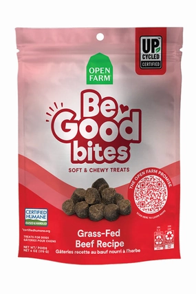 Open Farm Grass-Fed Beef Be Good Bites Soft and Chewy Dog Treats