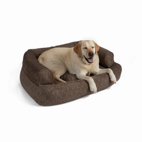 Overstuffed Luxury Dog Sofa Bed Merlin Camel