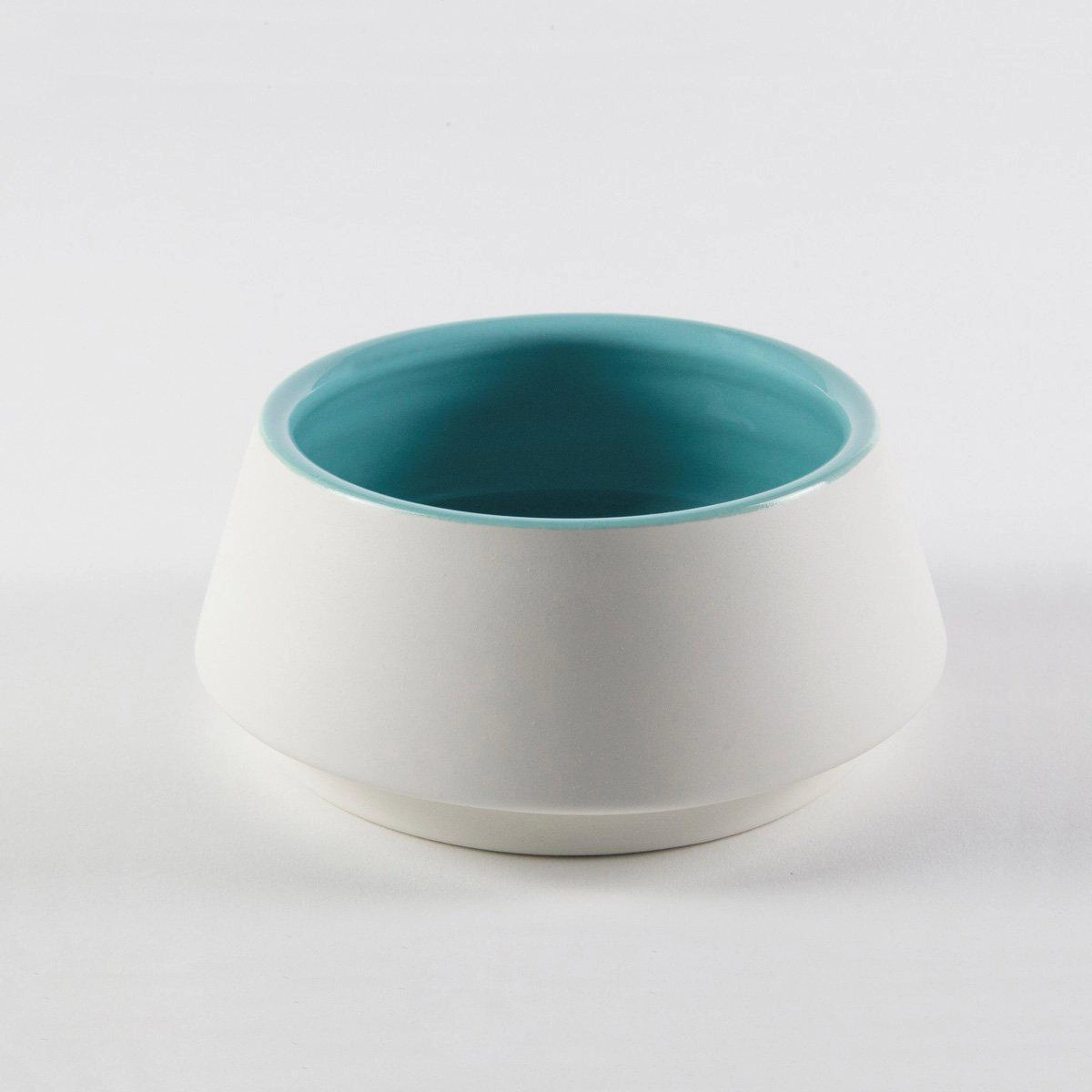 Pale Blue And Mommo Dog Water Bowl