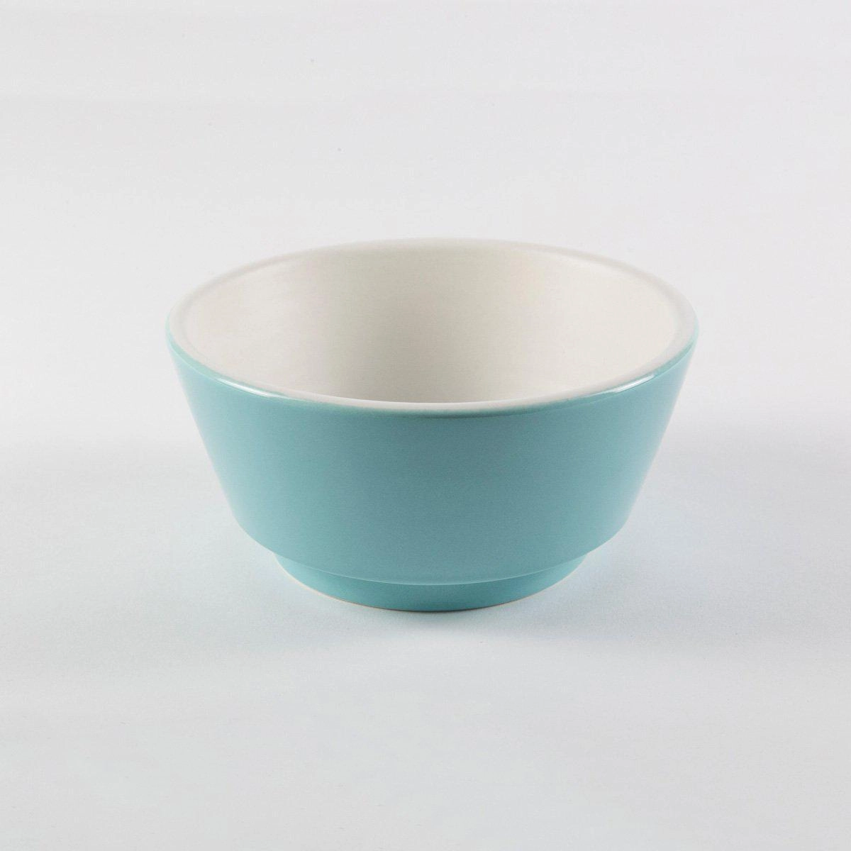 Pale Blue And Pappa Dog Food Bowl