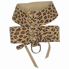 Parisian Corset Dog Harness Cheetah