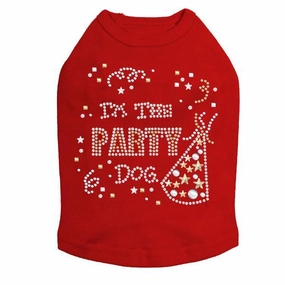 Party Dog Rhinestone Dog Tank