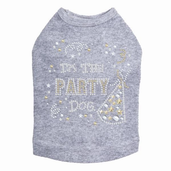 Party Dog Rhinestone Dog Tank