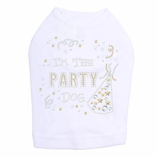 Party Dog Rhinestone Dog Tank