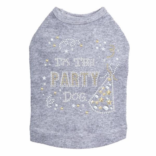 Party Dog Rhinestone Dog Tank