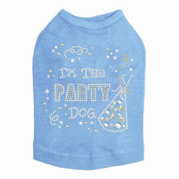 Party Dog Rhinestone Dog Tank