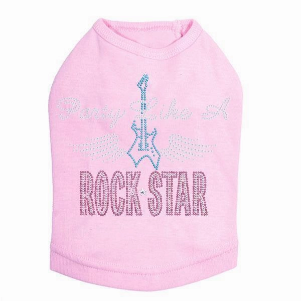 Party Like A Rockstar Rhinestone Dog Tank