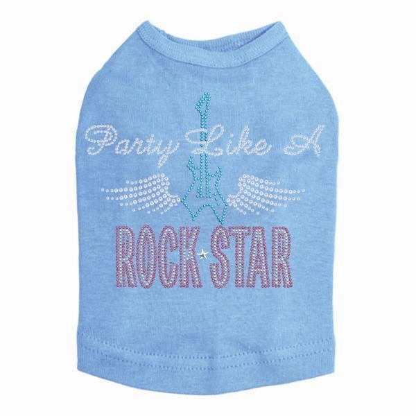 Party Like A Rockstar Rhinestone Dog Tank