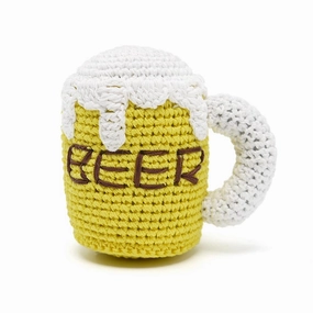Pawer Squeaky Beer Mug Dog Toy