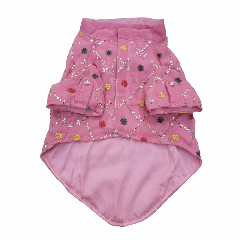Pawgypets Festive Shirt for Dogs (Pink)