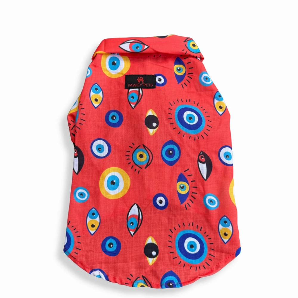 Pawgypets Nazar na lage Shirt for Dogs (Red)