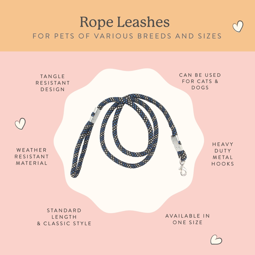 Pawpourri Classic Polyester Rope Leash for Dogs (Orange)