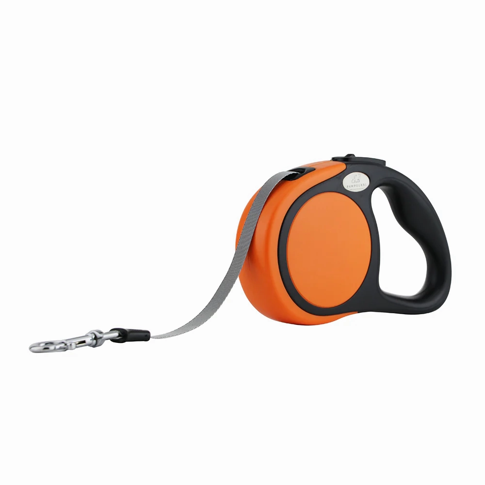 Pawpourri Retractable Leash for Dogs and Cats (Orange)