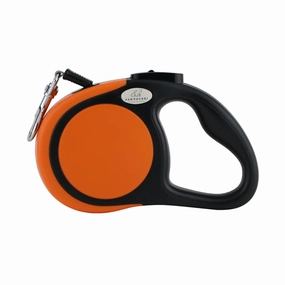 Pawpourri Retractable Leash for Dogs and Cats (Orange)