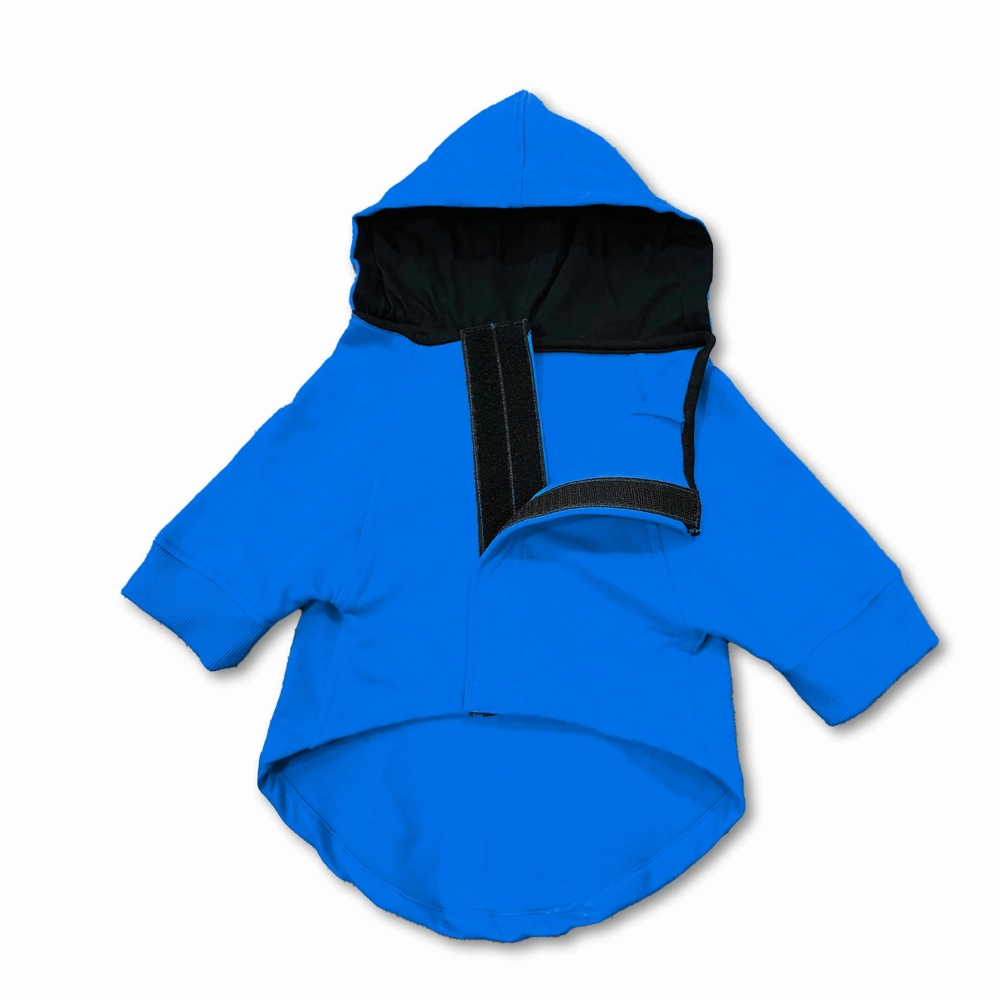 Pawsindia Cold AF Hoodie for Dogs (Blue)