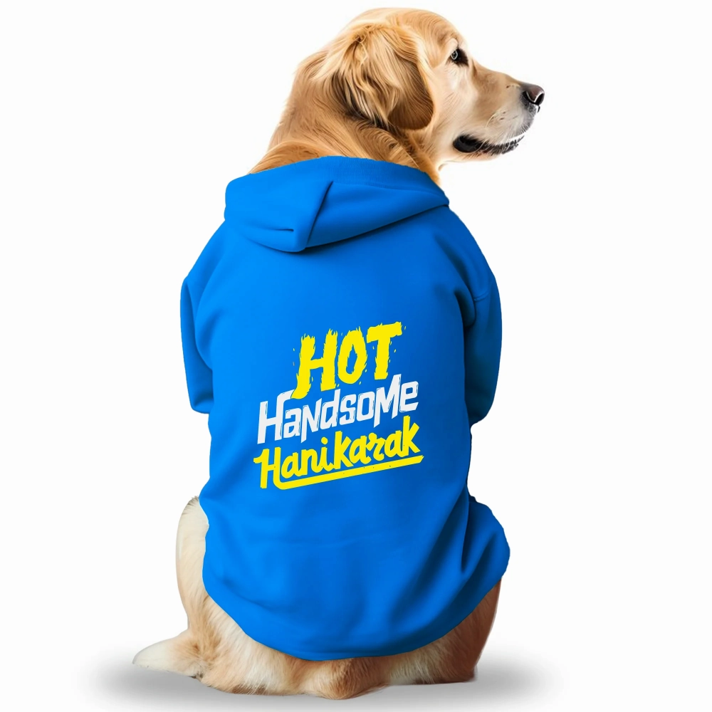 Pawsindia Hot Handsome Hanikarak Hoodie for Dogs (Blue)