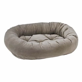 Pebble Microvelvet Donut Dog Bed