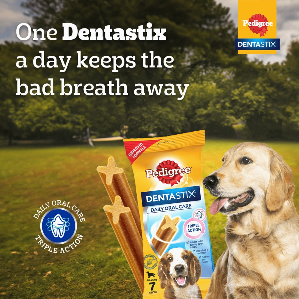 Pedigree Dentastix Oral Care for Adult (Large Breed of 25 kg ) and Henlo Chicken Jerky Dog Treats Combo