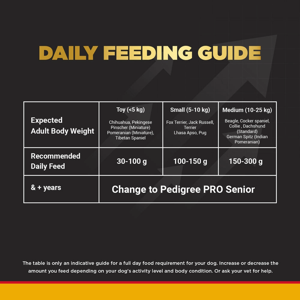 Pedigree PRO Expert Nutrition Adult Dry Food for Small Breed and Pedigree Chicken Flavour Biscrok Biscuits Treats Combo for Dogs