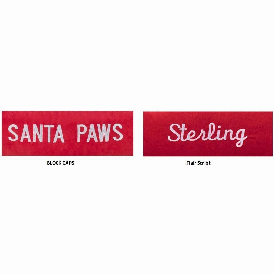 Personalized Holiday Crimson Dog Blanket Crimson