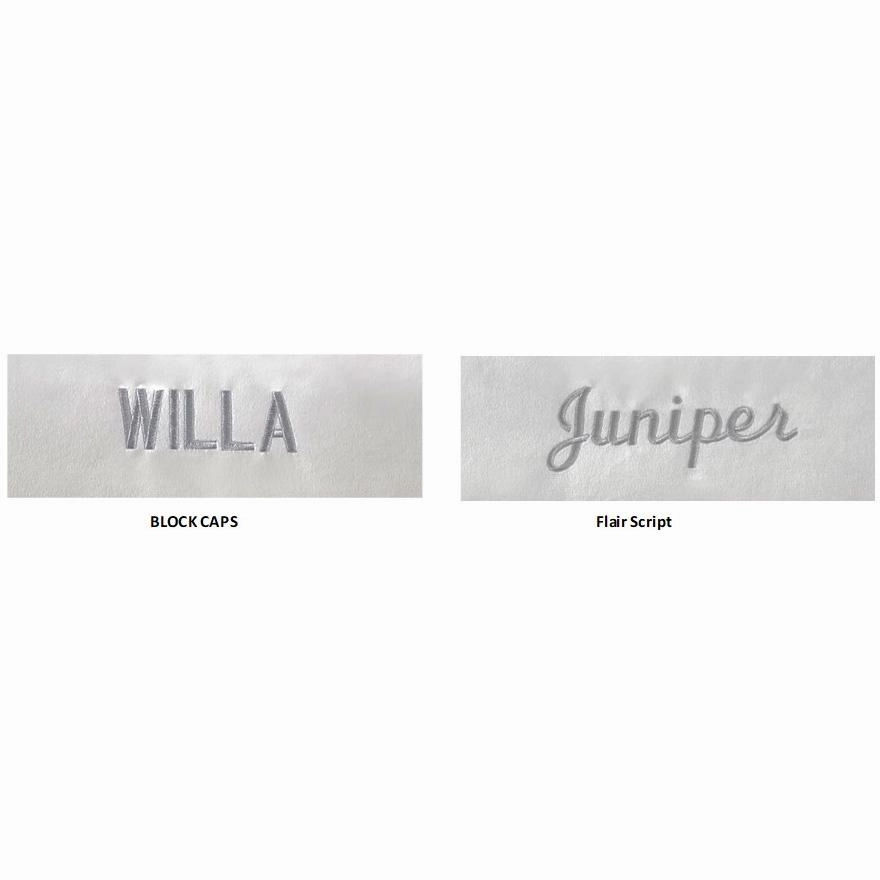 Personalized Holiday Snowflake Microvelvet Scoop Dog Bed
