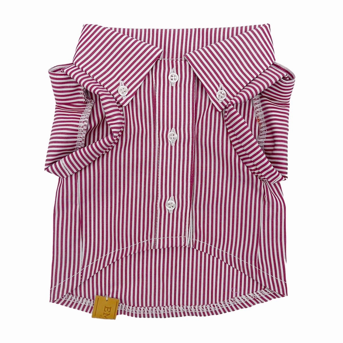 Personalized Striped Button Down Dog Shirt