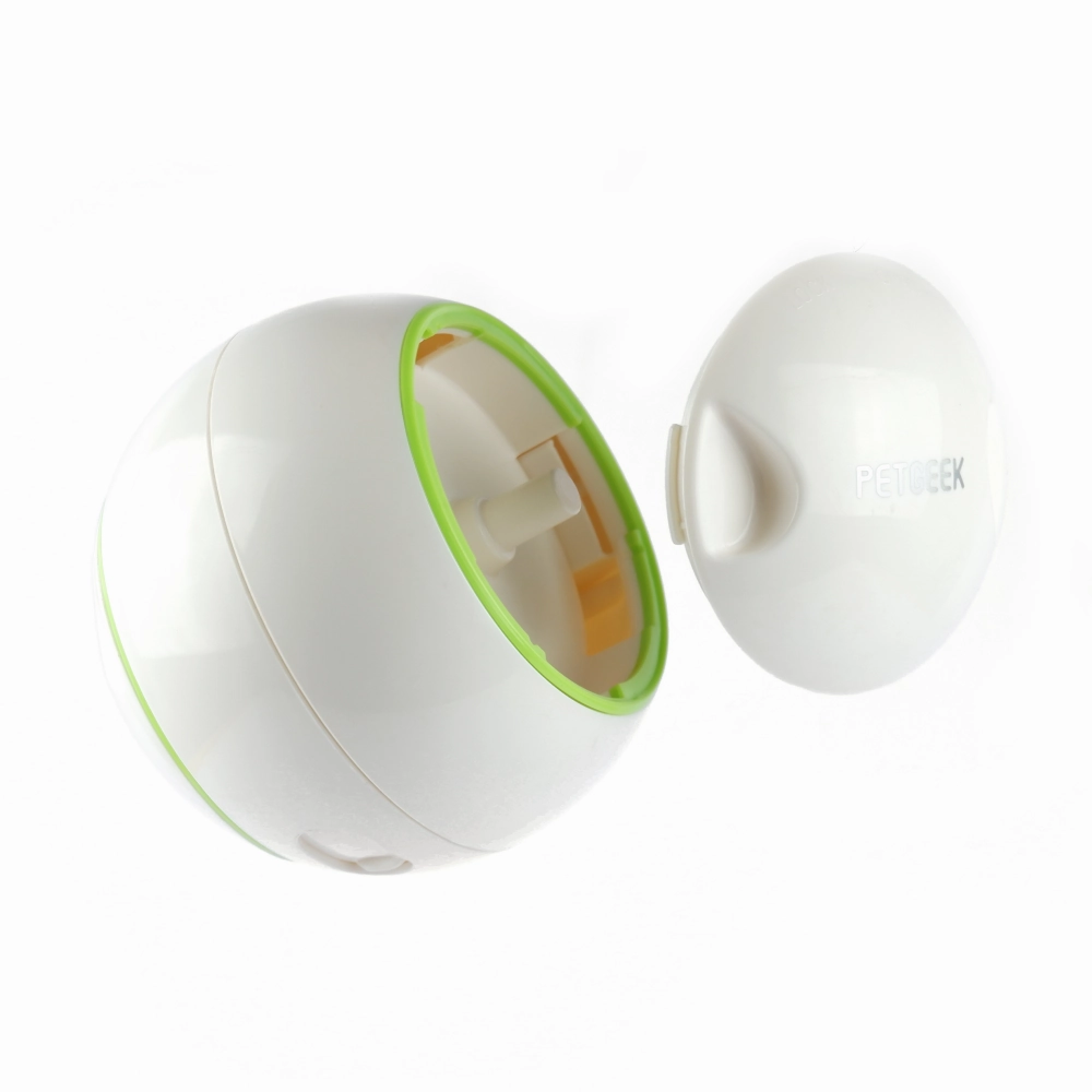 Pet Geek Foodie Orb Rolling Ball Treat Toy for Dogs | For Medium Chewers (White)