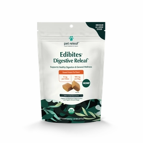 Pet Releaf Digestive Releaf Edibites Sweet Potato Pie Flavor for Medium & Large Dogs