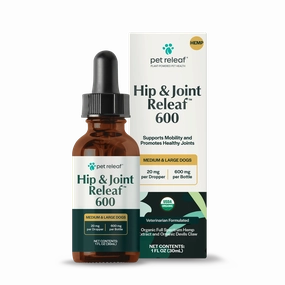 Pet Releaf Hip & Joint Releaf 600mg Hemp Oil for Dogs