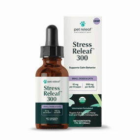Pet Releaf Stress Releaf 300mg Hemp Oil for Dogs & Cats