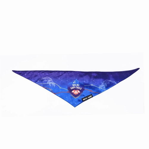Pets Way Delhi Capi Tails IPL Bandana for Dogs and Cats (Blue)