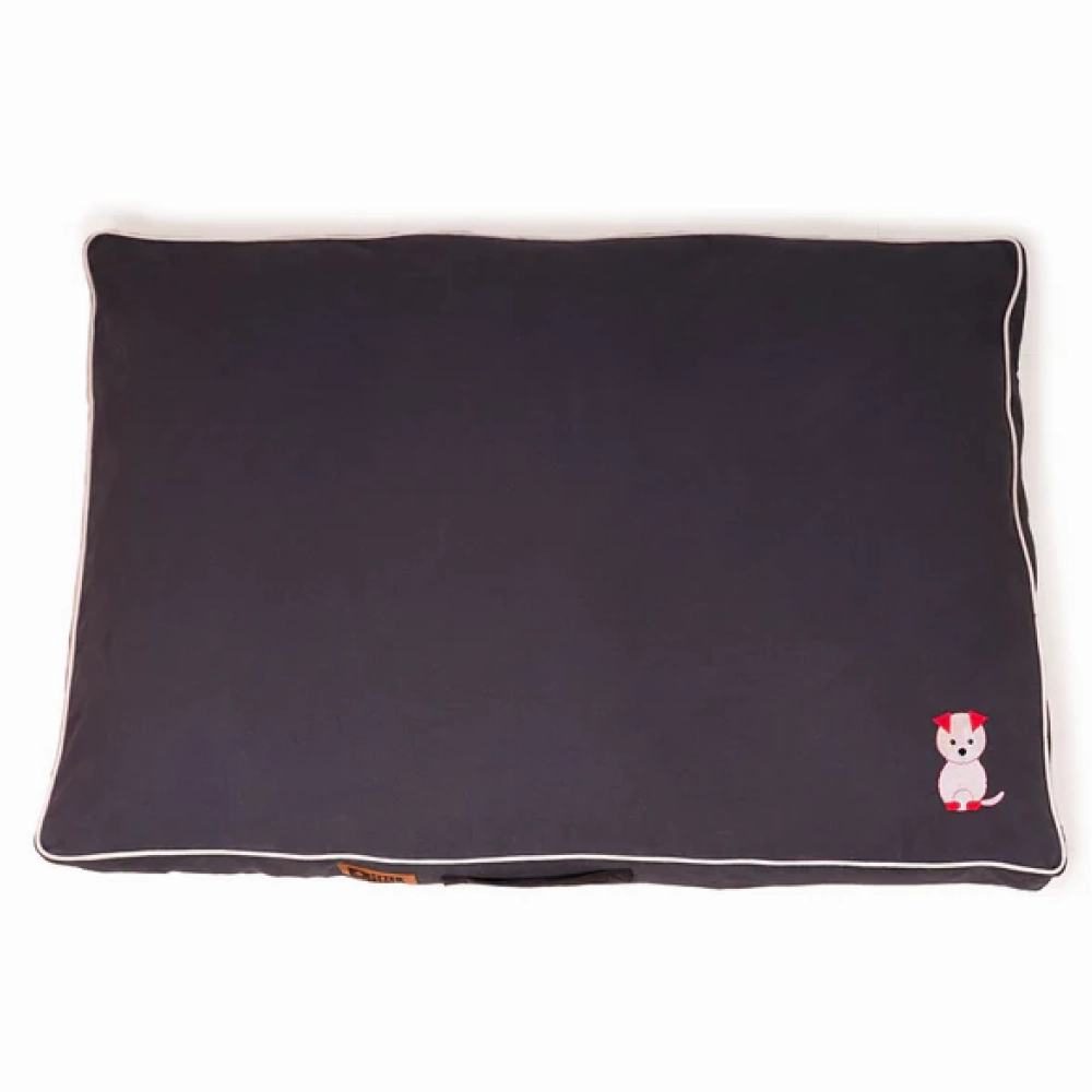 Petter World Comfort Flat Cushion Bed for Dogs (Autumn Grey)