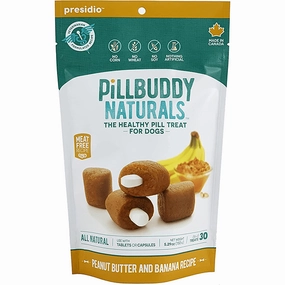 Pill Buddy Naturals Pill Hiding Treat for Dogs; Peanut Butter & Banana Recipe