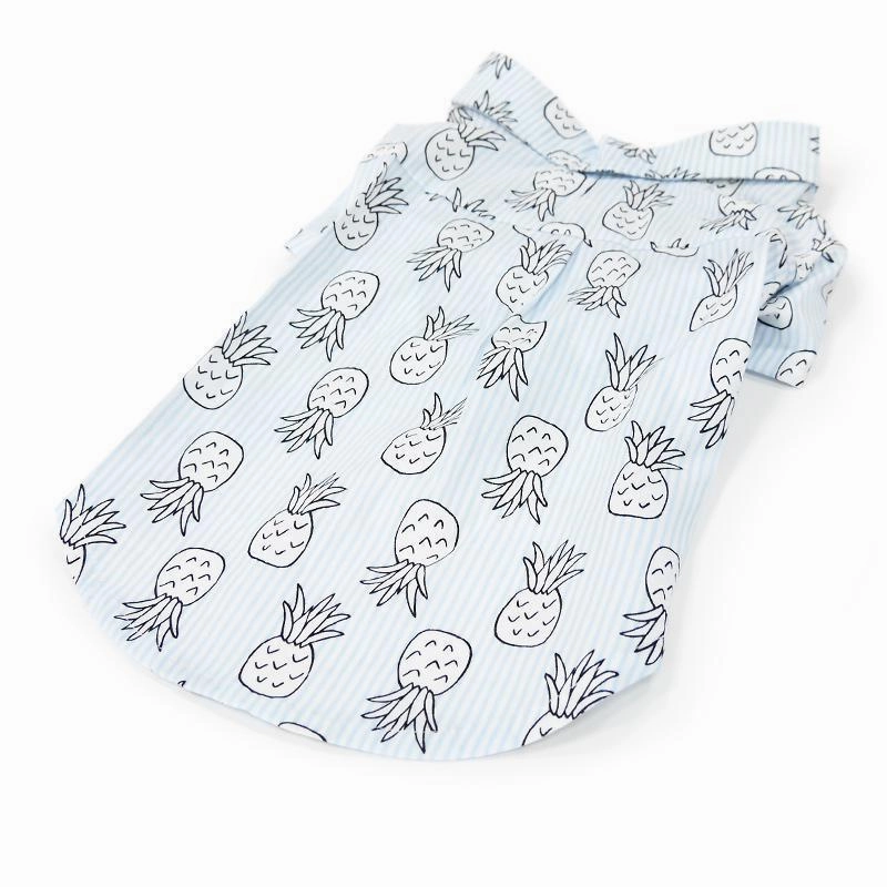Pineapple Dog Shirt Light Blue