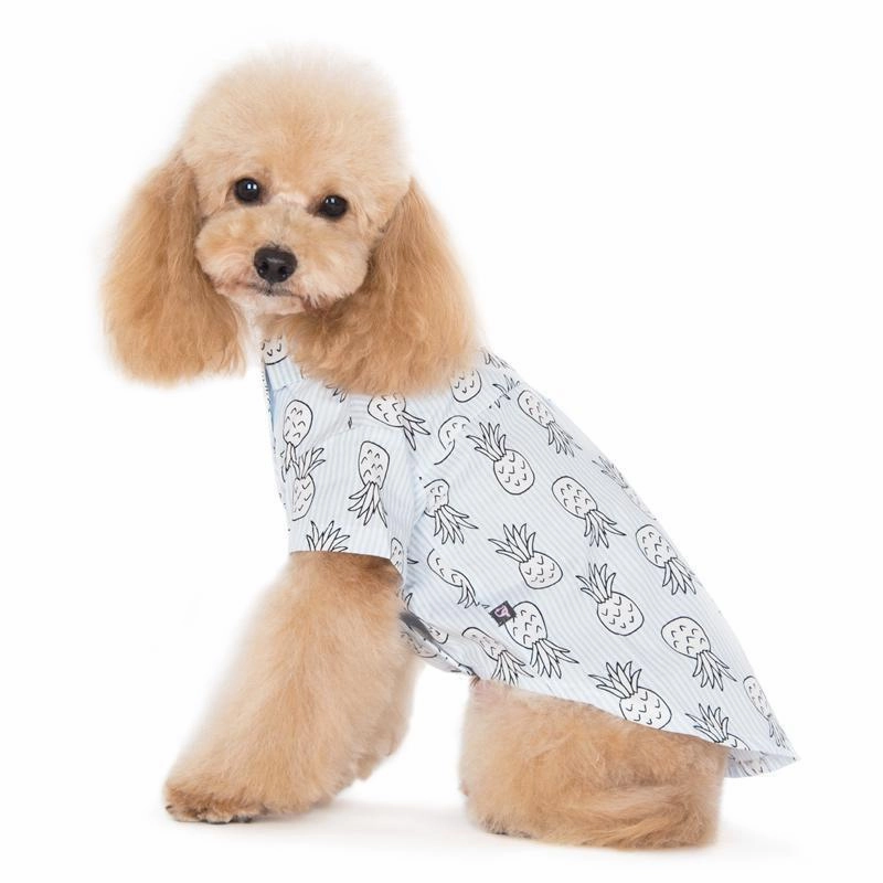 Pineapple Dog Shirt Light Blue