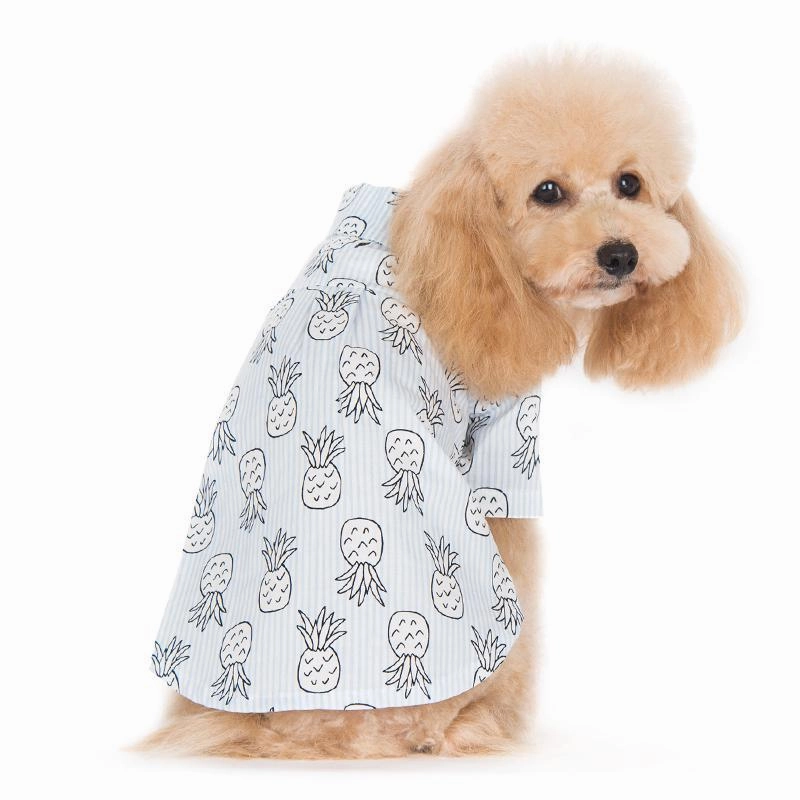 Pineapple Dog Shirt Light Blue