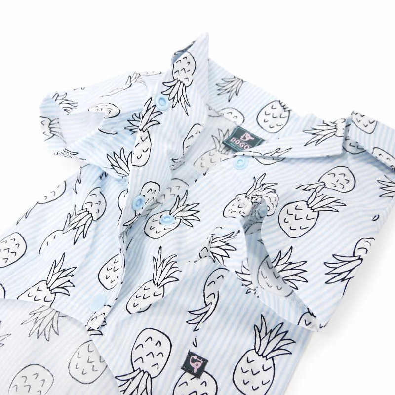 Pineapple Dog Shirt Light Blue