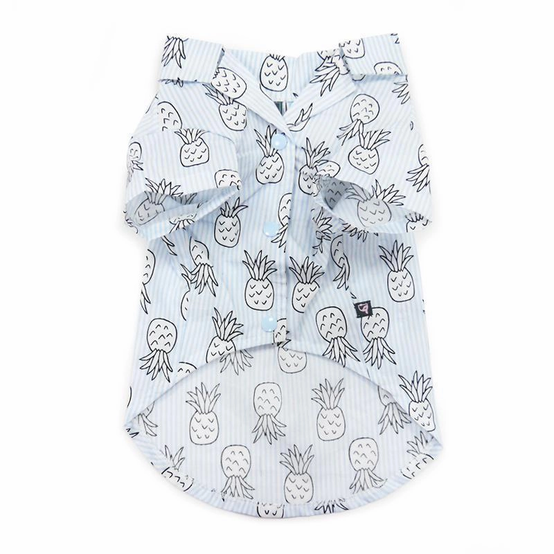 Pineapple Dog Shirt Light Blue