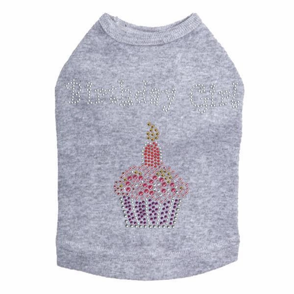Pink Cupcake Rhinestone Dog Tank