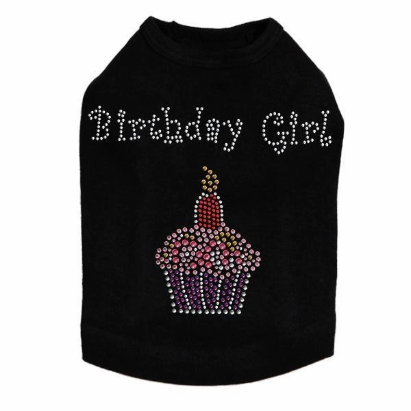 Pink Cupcake Rhinestone Dog Tank
